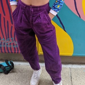 Vintage Purple Corduroy Pants